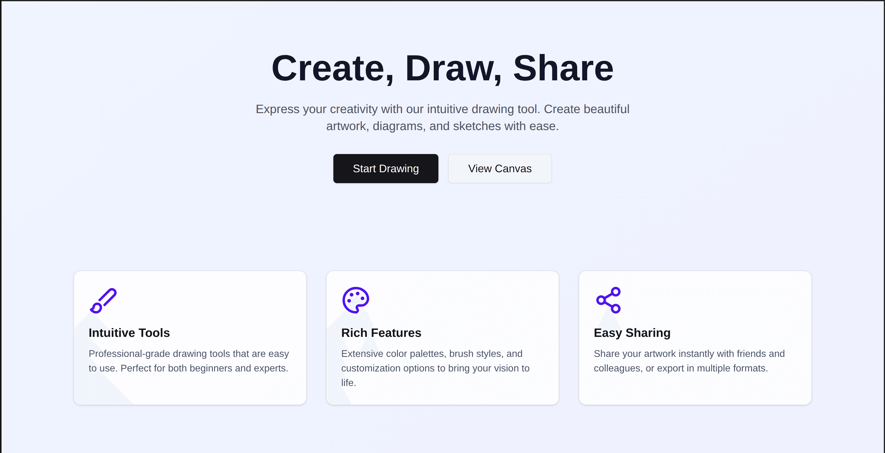 ExceliDraw Clone for crafting 2D Designs